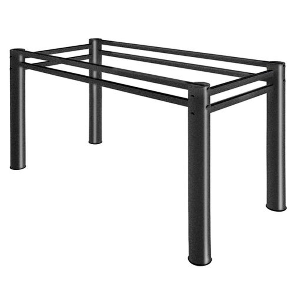 11802153192-34805654-1gg-2.jpg Base Mesa Tubolar Rafaela 1,34x0,62 Preto Fosco - Imagem 1