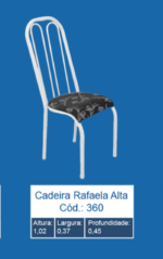 Conjunto C/ 6 Cadeira Tubolar Rafaela Branca