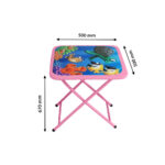 Jogo De Mesa Infantil Com Duas Cadeiras Rosa (Caixa) - Imagem 3