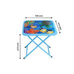 Jogo de Mesa Infantil com Duas Cadeiras Azul (Caixa) - Imagem 4