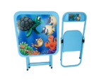 Jogo de Mesa Infantil com Duas Cadeiras Azul (Caixa) - Imagem 3