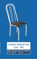 Conjunto C/ 6 Cadeira Tubolar Rafaela Branca - Imagem 3