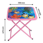 Jogo De Mesa Infantil Com Duas Cadeiras Rosa (Caixa) - Imagem 9