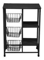 Fruteira E Suporte Galão, Microondas De Chão Com 3 Cestos