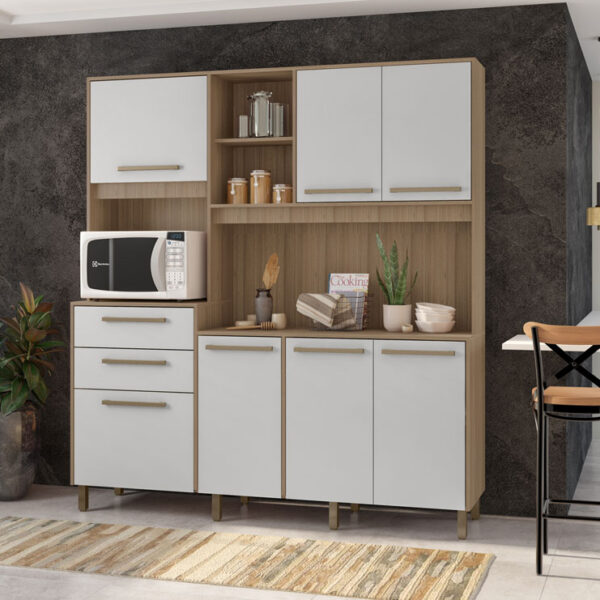 Kit Cozinha Perola Montana/Branco