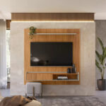 Painel Home p/ TV até 65" Dublin 1,60 Nature/ Off White