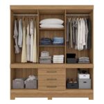 Guarda Roupa New Murano 10P c/pés Amêndola Touch - Imagem 2