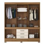 Guarda Roupa New Murano 10P c/pés Amêndola Touch/Off - Imagem 3