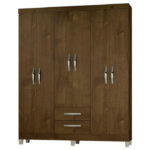 Guarda Roupa 6 Portas 2 Gav. Modena c/Pés Malbec