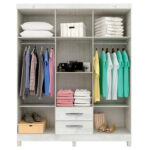 Guarda Roupa 6 Portas 2 Gav. Modena c/Pés Malbec - Imagem 2