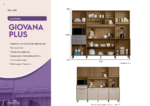 Kit Cozinha Giovana Plus 2420 Mel/Cinza - Imagem 2