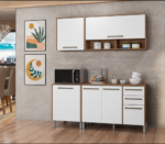 Compo 03- Cozinha modulada Esmeralda 4 Peças Mel/Branco (2.71/2.72/2.74/2.75) - Imagem 2