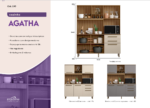 Kit Cozinha Agatha 1600 Mel/Cinza - Imagem 2