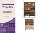 Kit Cozinha Topázio 1360 Mel/Ripado/Arenas - Imagem 2