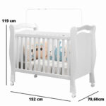 Berço Mini Cama Alvin New Branco - Imagem 3