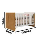 Berço Sofá Mni Cama Jujuba Nature/Branco - Imagem 2