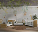 Berço Sofá Mni Cama Jujuba Nature/Branco - Imagem 3