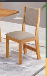Sala Versalhes 90x90 C/4 Cad. Sol Mel/Blonde Tc.Linho Bronza - Imagem 3