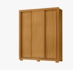 Guarda Roupa  3 Pts Deslizante Ref.1560 Carvalho