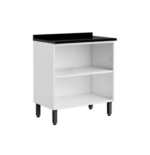 Balcão duplo 02 Pts Alta c/tpo Evidence branco ref.7120 - Imagem 2