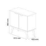 Buffet 2 Portas Prism Off White /Cinamono - Imagem 4