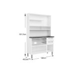 Kit triplo c/ 2 Gav e 6 Pts Vd deslizante Evidence branco ref. 7156 - Imagem 2